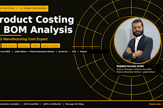 do product costing, bom analysis and cost variance reporting