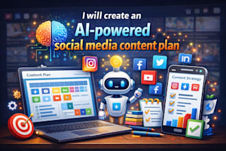 create an ai powered social media content plan