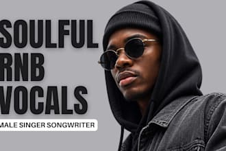 male rnb singer record soulful pop vocal rnb vocalist custom song music producer