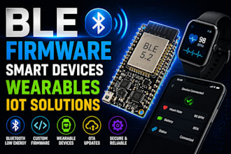 develop bluetooth low energy firmware for smart devices and wearables