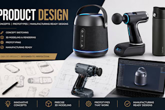 design product concepts, prototypes and manufacturing ready designs
