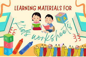 create creative educational worksheets and reading passages for kids