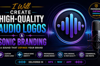create high quality audio logo and sonic branding for your brand