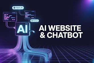 build ai website, ai web app, ai chatbot and ai tools website with nextjs