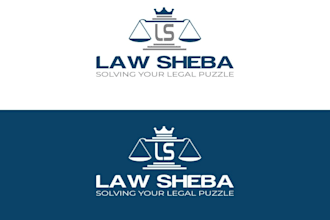 design a modern legal, attorney and law firm logo for your brand