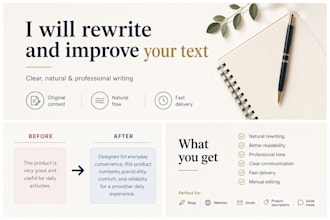 rewrite and improve your text naturally and professionally