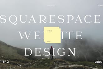 build squarespace website design