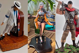 3d print and paint warhammer miniature anime figures 3d resin printing stl print