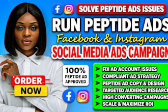 solve peptide ads issues run peptide ads peptide fb ig social media ads campaign