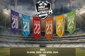 design professional sports event graphics and branding