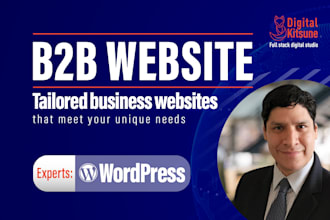 design or redesign b2b corporate wordpress website development