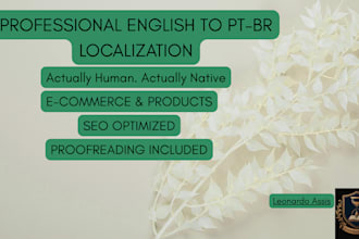 provide professional english to brazilian portuguese localization