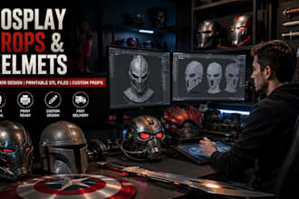 create amazing 3d printable cosplay props helmets and armor