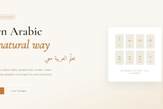 teach arabic language to non native speakers online