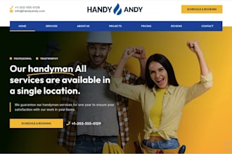 design a handyman website that gets more service calls