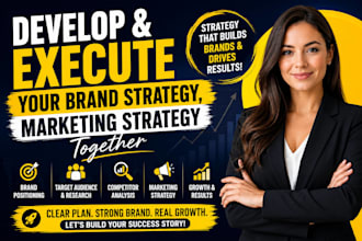 develop and execute your brand strategy, marketing strategy together