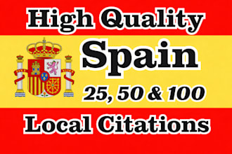 do best 350 spain local citation links and directory submission for spanish SEO