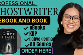 be your german ghostwriter, ebook writer, fiction book kdp