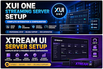 do xtream ui iptv server setup with complete setup, streaming server setup