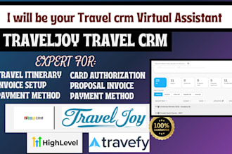 set up traveljoy CRM travel virtual assistant traveljoy proposals travel agents