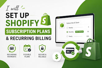 set up shopify subscription plans and recurring billing