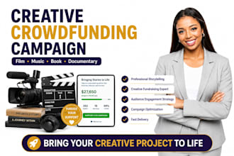 create crowdfunding campaign for film music book and website creation