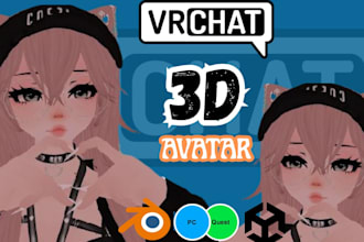 do vrchat avatar edit, and rig, retexture vrchat avatar model from scratch