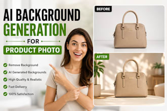 generate ai background for product photos for ecommerce listings
