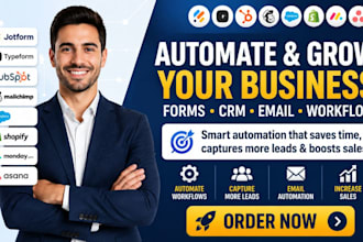 jotform typeform hubspot social media mailchimp salesforce shopify monday asana