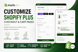 customize shopify plus checkout and cart pages