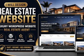 design real estate website luxury wordpress website real estate agent
