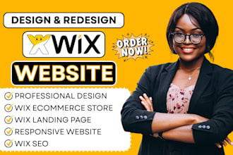 build wix website redesign, wix website design, wix business website redesign