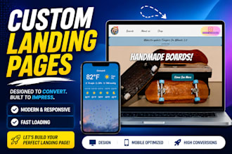 build custom landing pages