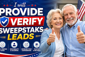 provide you a verify usa sweepstaks leads