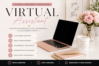 be your professional virtual assistant for admin support