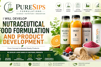 develop nutraceutical food formulation and product development