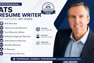 build ats resume in 24hrs, sales executives, technical, tech or cybersecurity CV
