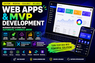 develop mobile app desktop app, improvements, mvp, plugins, API integrations