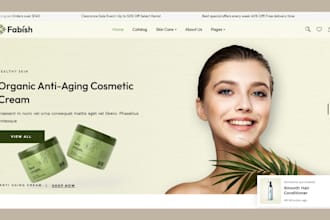 design skincare website beauty website cosmetics website organic skincare