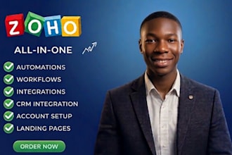 setup zoho form, zoho crm campaign, zoho one, zoho commerce, zoho sites