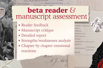 beta read and strengthen your manuscript