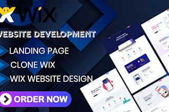 design a wix website vamp and clone redesign wix