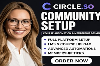 setup your circle community with course automation and membership site design