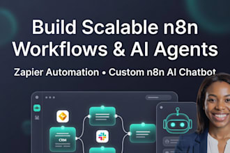 build n8n scalable workflow ai zapier automation, custom n8n ai chatbox agent