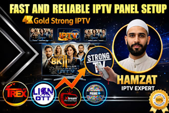 setup dream4k, trex, fox, plixir, strong8k, mega ott reseller panel