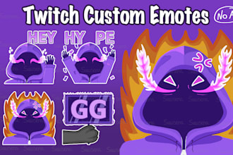 create custom cute twitch emotes and sub badges