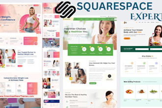 design squarespace wellness brand website health product website