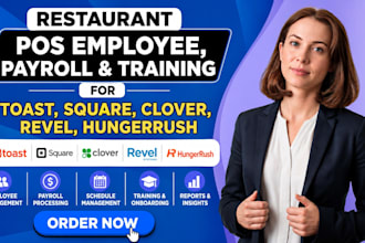 configure toast square clover payroll employee pos training