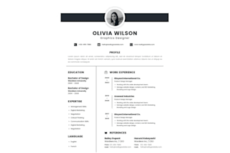 write a professional tailored cover letter and resume