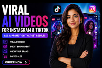 do viral instagram and tiktok ai videos and viral content for ads and promotion